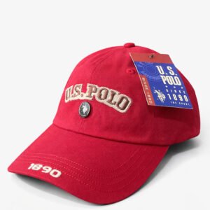 U.S. Polo Assn. Classic Red Baseball Cap (1890 Edition)