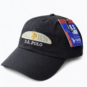 U.S. Polo Assn. Black Since 1890 Logo Baseball Cap