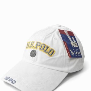 U.S. Polo Assn. Classic White Baseball Cap (1890 Edition)