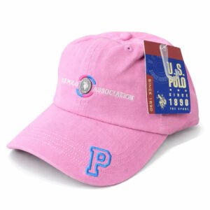 U.S. Polo Assn. Pink Embroidered Logo Baseball Cap