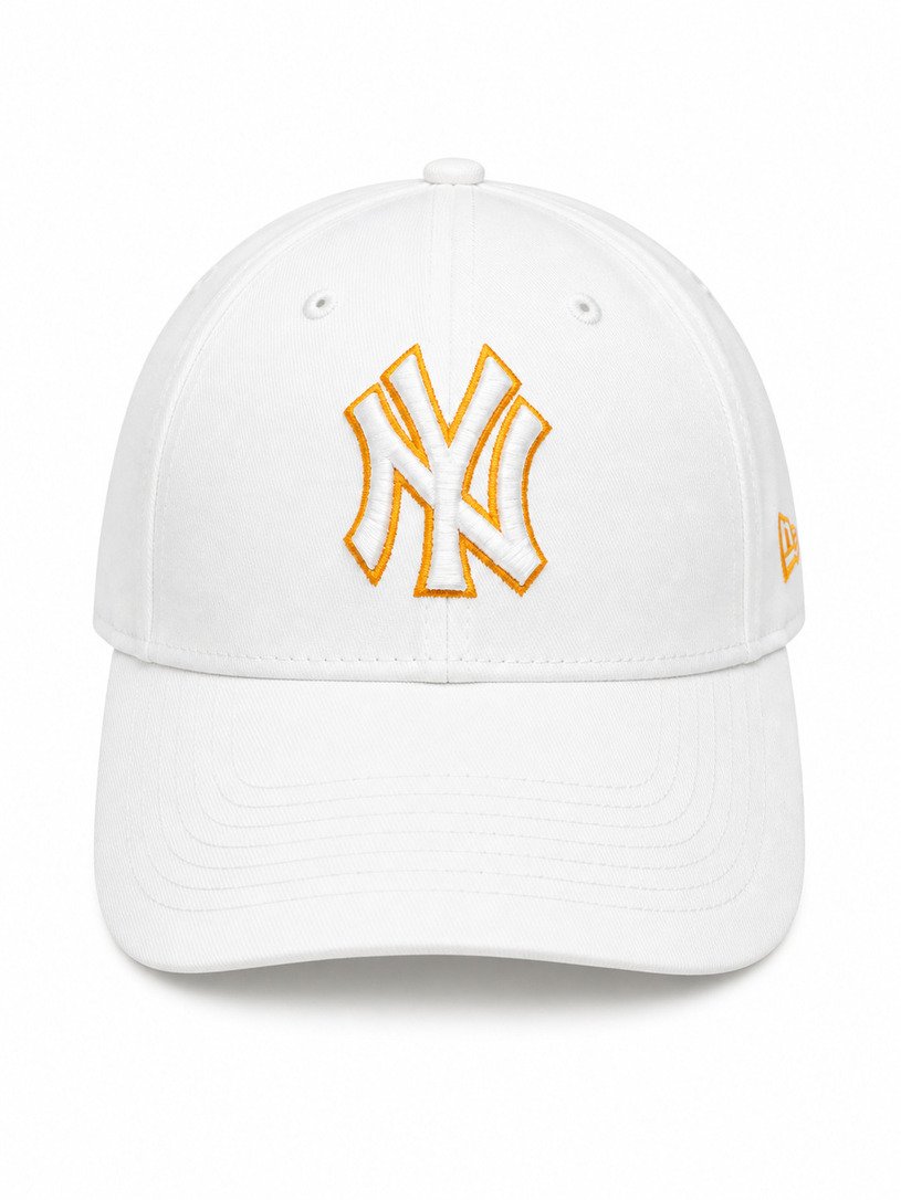 NY Outline Cap – White & Yellow