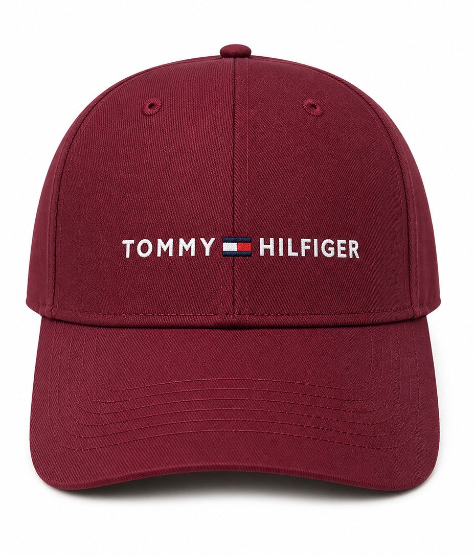 Tommy Essential Cap – Burgundy