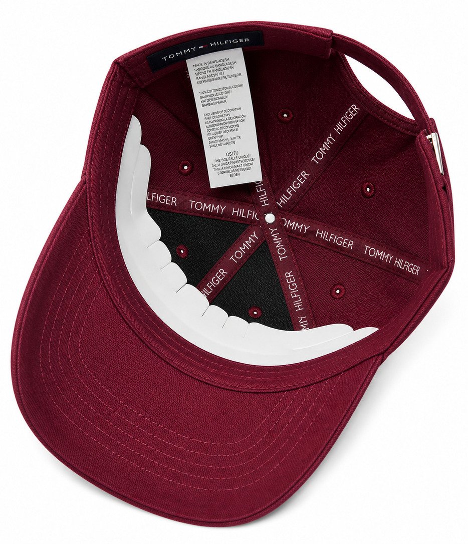 Tommy Essential Cap – Burgundy - Image 4