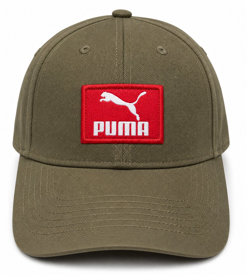 Puma Patch Cap – Olive Green
